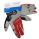 Велоперчатки Giant Gloves M серо красные полнопалые фото 2