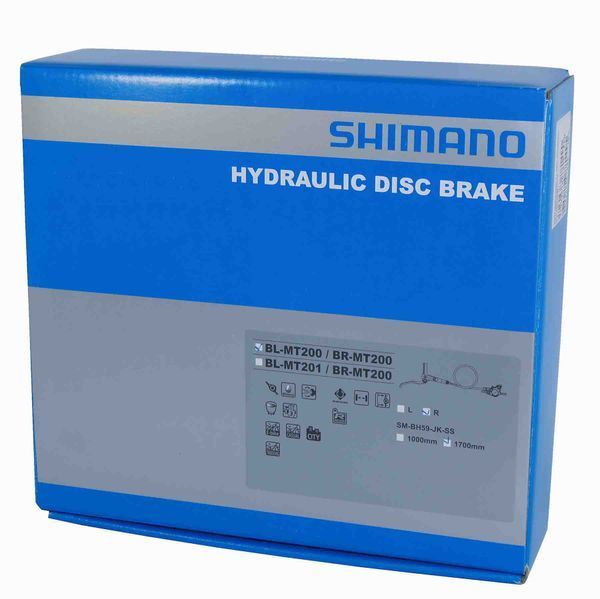 Гидравлические тормоза Shimano BL-MT200 R 1700 мм задние фото