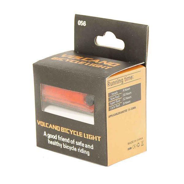 Задний фонарь на велосипед Volcano bicycle light DEN-044 USB фото