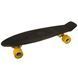 Пенни борд Fishskateboards черный | Желтые колеса фото 1