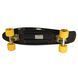 Пенни борд Fishskateboards черный | Желтые колеса фото 2