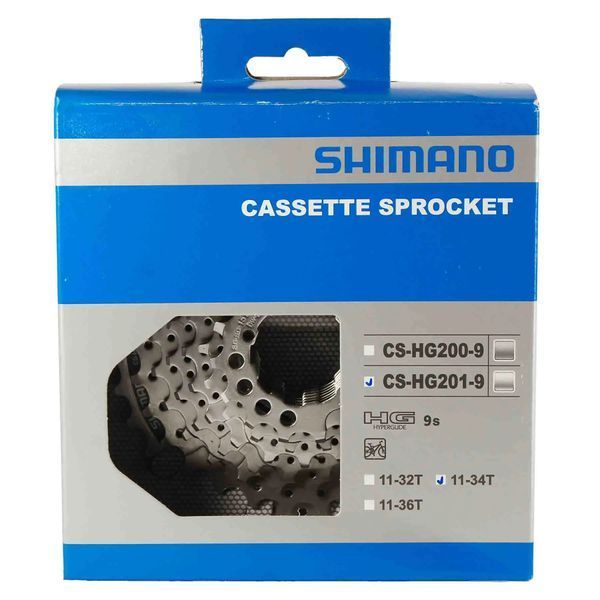 Кассета на велосипед 9 скоростей Shimano CS-HG201-9 11-34T фото